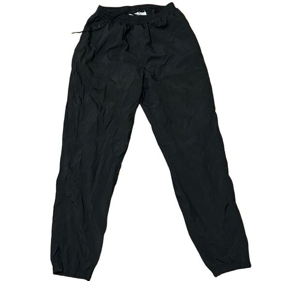 Vintage Reebok Track Swish Windpants Black Drawstring Men’s Size Medium EUC - Picture 1 of 4